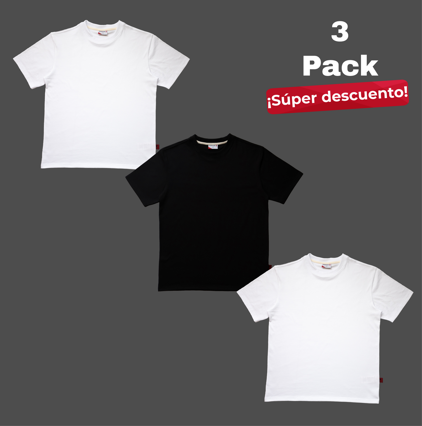 Bundle Multi selección 3 Pack Playera